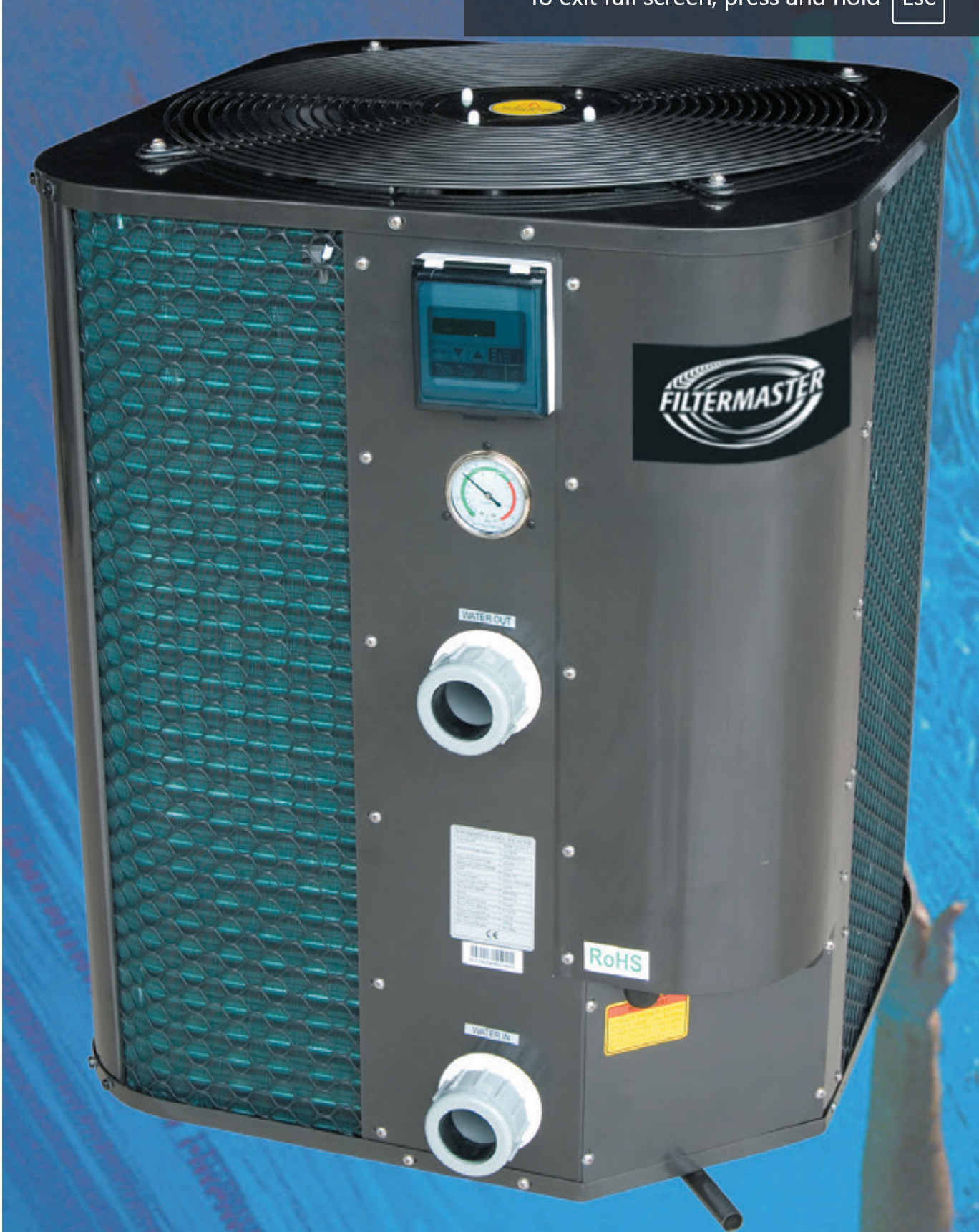 Filtermaster Swimming Pool Heat Pump